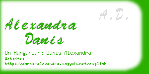 alexandra danis business card